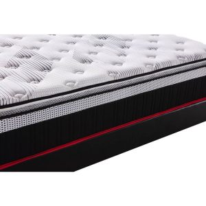 Sortie ✨ Habitat Et Jardin Matelas Ressorts Ensachés + Surmatelas Intégré Costine – 140 X 190 Cm – Blanc/Noir 😍 9