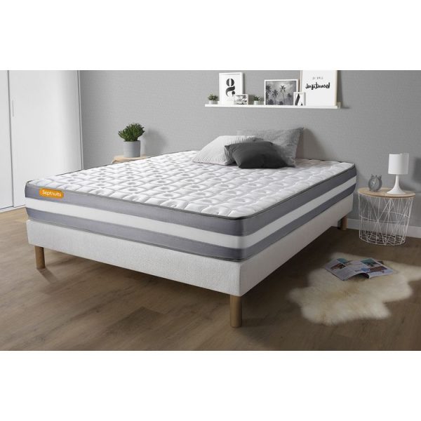 Meilleure vente 😉 SEPTNUITS Matelas Mémoire De Forme 160×200 Memo Plus 3 Zones De Confort 😍 1